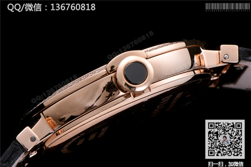 宝格丽LVCEA系列102328 LUP33C6GLD 玫瑰金镶钻表壳 自动机械表
