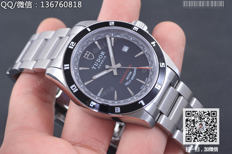 高仿帝舵手表-GRANTOUR系列20500N-95730黑盘腕表