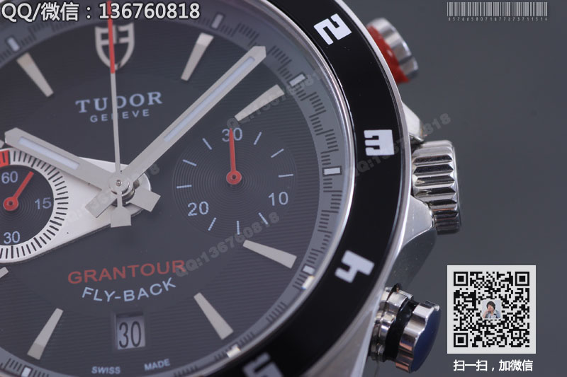 高仿帝舵手表-GRANTOUR系列20550N-95730黑盘自动机械腕表