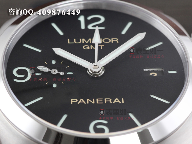 高仿沛纳海手表-Luminor 1950 3 Days GMT 现代款PAM00320 自动机械男表